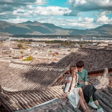 LS Inn(Lijiang Liangsu)-Panoramic night view of ancient town