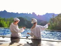 Forest homestay at sunrise