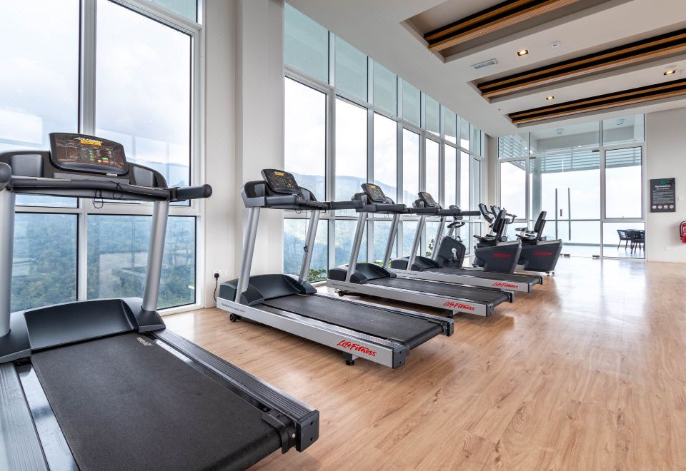 윈드밀 어폰 힐스 스위트의 침실 전경