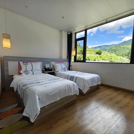 A cloud home stay in zhaoxing dong village