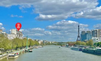 Apartment with eiffel tower and Seine view Blériot