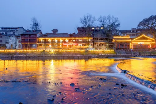 Shanshui Pavilion, Liujiang Ancient Town, Meishan