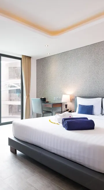 ห้องพัก, 1 ห้องนอน, วิวสระว่ายน้ำ