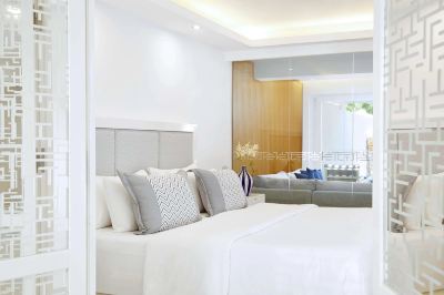 Beachfront Sea View Villa with Jacuzzi Radisson Blu Beach Resort, Milatos Crete Photo