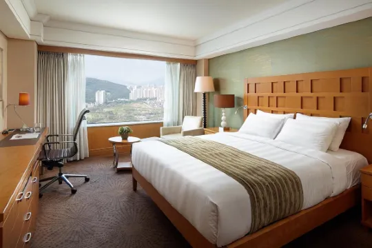 ロッテ ホテル 釜山の客室の様子