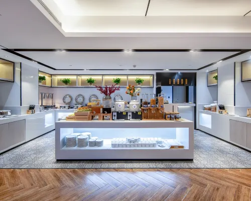 Echarm Hotel (WuZhou QinLouChen WangCheng Plaza) تناول الطعام Photos