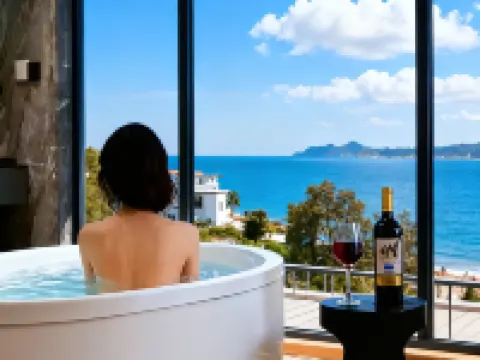 Meizhou Island • Star EARTHGAZE • STARSPANNG | 180-Degree Scenic Apartment (Mazu Ancestral Temple) 莆田のホテル