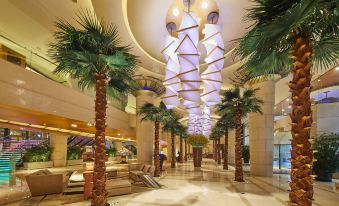 The lobby of Hotel Le Plaza Kuala Lumpur in Shanghai is adorned with lanterns at The Westin Bund Center Shanghai