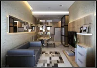 2 bedroom apartment near jiexpo with 6 bed & 2 bathroom