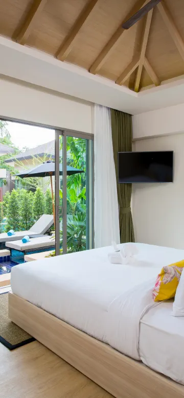 ห้องซีเพิร์ลพร้อมสระว่ายน้ำส่วนตัว เตียงคู่ 1 เตียง