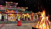 Sandaohe Korean Folk Village - Mountain view