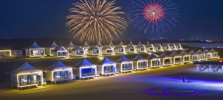Shazhihai Desert Star Camp Hotéis em Zhongwei