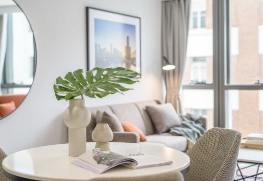 호텔 내부 거실 시설