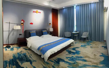 Honggang Mountain Villa Отели рядом с достопримечательностью «Jiugong Mountain Galaxy Valley Drifting»