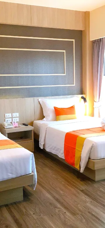 ห้องดีลักซ์พรีเมียร์ เตียงเดี่ยว 2 เตียง