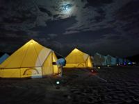 中卫腾格里沙漠星星部落露营基地 - 大漠星空摩洛哥双床帐篷(公共卫浴)