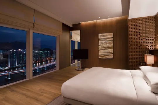 パーク ハイアット 釜山の客室の様子