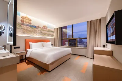 Qianyue Hotel (Yinchuan High-speed Railway Station Huaiyuan Night Market) Hoteller i Xixia District