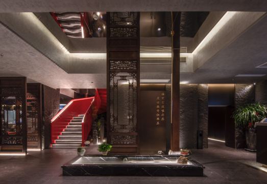 호텔 내부 로비 인테리어