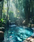 騰沖妥妥·紅木翡翠·全景度假庭院（和順古鎮店） - 溫泉