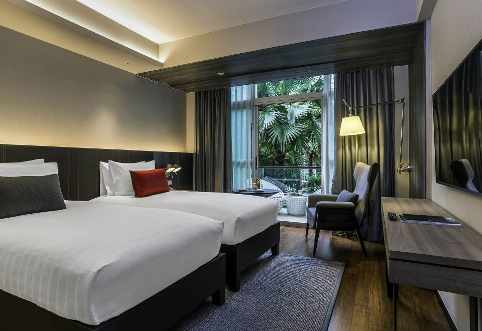 풀먼 방콕 킹 파워의 실내 레스토랑 전경