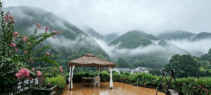 Yunti Xiaozhu·Chinese log wind view m Hotel di Yunhe
