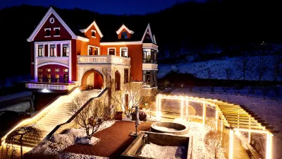 亞布力聞雪閣豪華度假別墅 亞布力東北冰雪民俗村附近的飯店