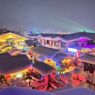 闊蘭廳丨Snow Mountain·180°雪山觀景度假美宿（雪穀風景區店） 雪谷附近的飯店