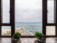 大连海芝诺酒店公寓 - 豪华4室3卫海景12人大套房（带浴缸和大平台）