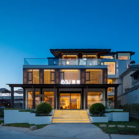 Pusu Xishan | Moon Bay, Jiangnan Sky Road Family villa with pool, smart theater & stream hiking