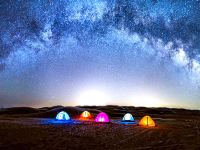 敦煌星空沙漠露营 - 沙漠狂欢-星空露营单人帐篷