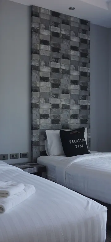 ห้องดีลักซ์เตียงแฝดมีวิวภูเขา