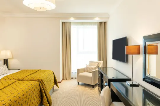 グロブナーハウス，ラグジュアリーコレクションホテル，ドバイの客室の様子