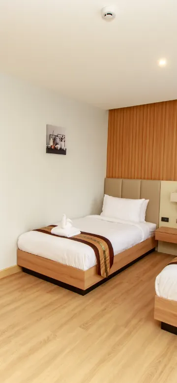 ห้องดีลักซ์ เตียงเดี่ยว 2 เตียง