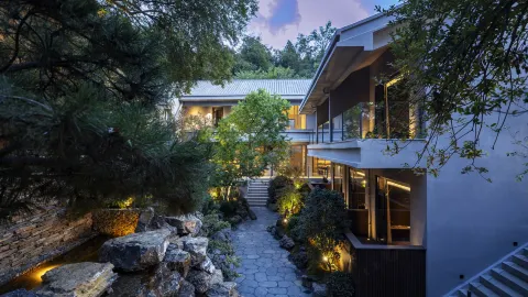 Gushu Meditation Mountain House (Xinmi Fuxi Mountain) in 신미