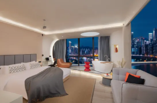 Carmo卡莫智慧酒店（重慶江北嘴鎏嘉碼頭店） 鄰近度·世界精釀啤酒博物館（重慶店）的酒店