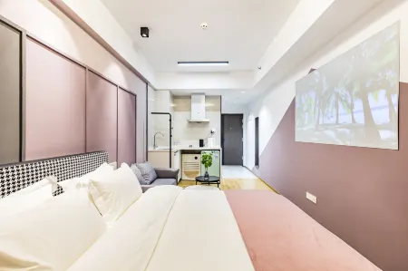 Guanhailu V+ Apartment (Yantai University Branch) Отели рядом с достопримечательностью «Wenjing College Yantai University»