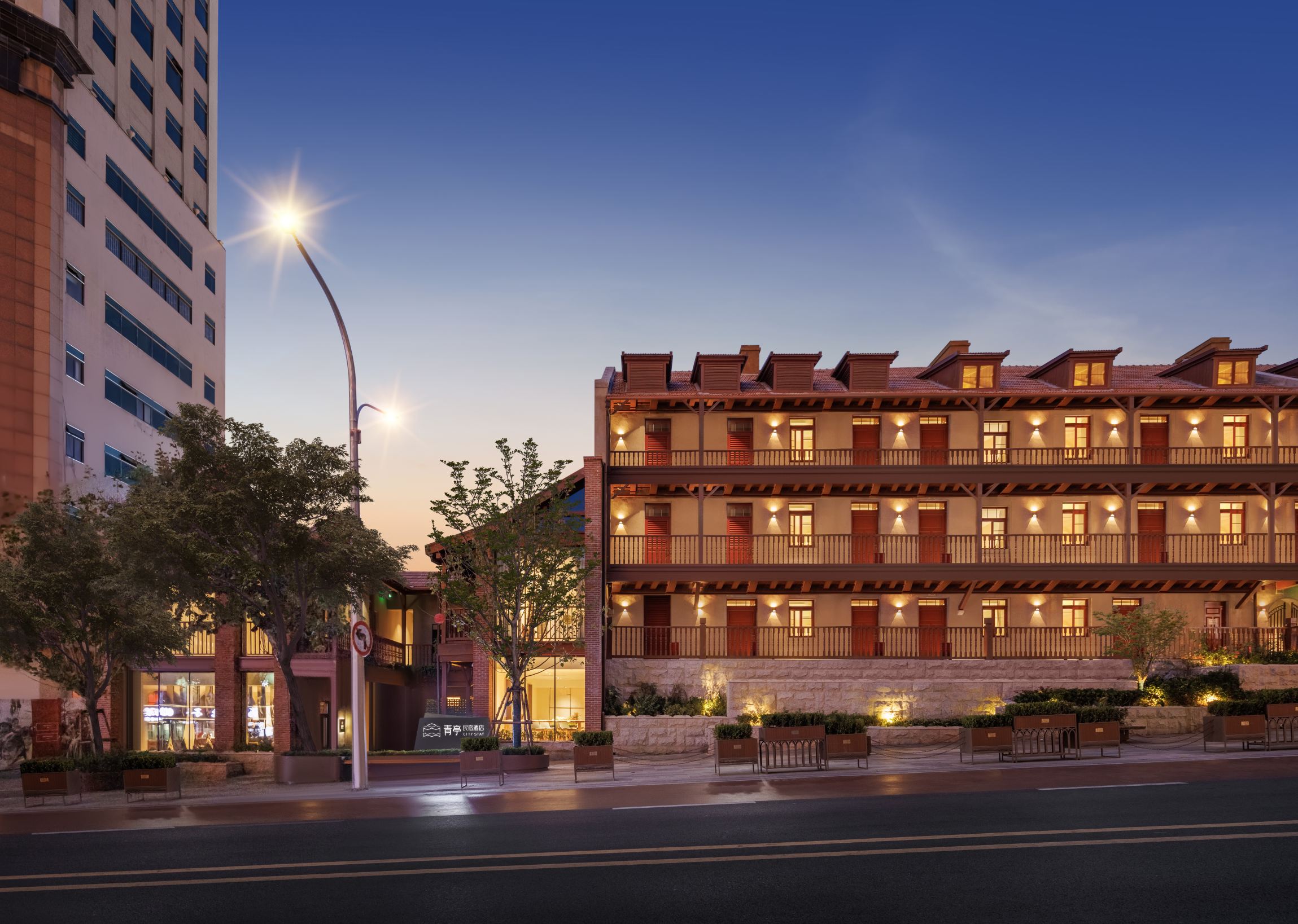 Qingting · Lyric Courtyard Hotel (Zhongshan Road Metro Station, Zhanqiao, Qingdao) Hoteles en Qingdao