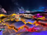 Encountering in Winter Hotel dekat China's Snow Town