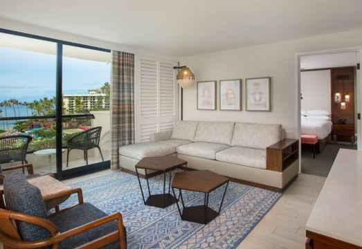 하얏트 리젠시 마우이의 대형 야외 수영장 전경