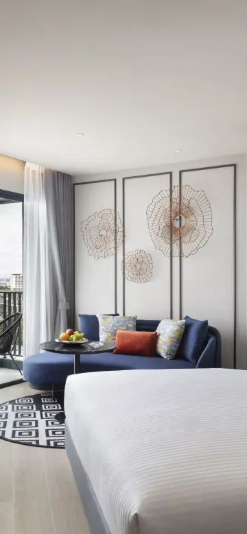 ห้องดีลักซ์เตียงคิงไซส์พร้อมวิวทะเล