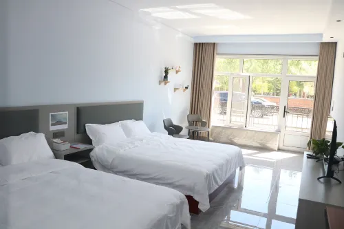 Sunset Volcano · Travel Exploration Secret Realm Leisure Resort Beauty Stay (Chayou Houqi Store) Hotels in Qahar Right Rear Banner