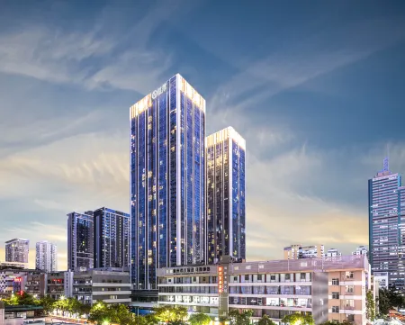 Boruisi Executive Apartment (Shenzhen HuaqiangBei yannan Subway Station Branch) Отели рядом с достопримечательностью «Shenzhen Postgraduate Teaching Spot， Shanghai University of Finance and Economics»