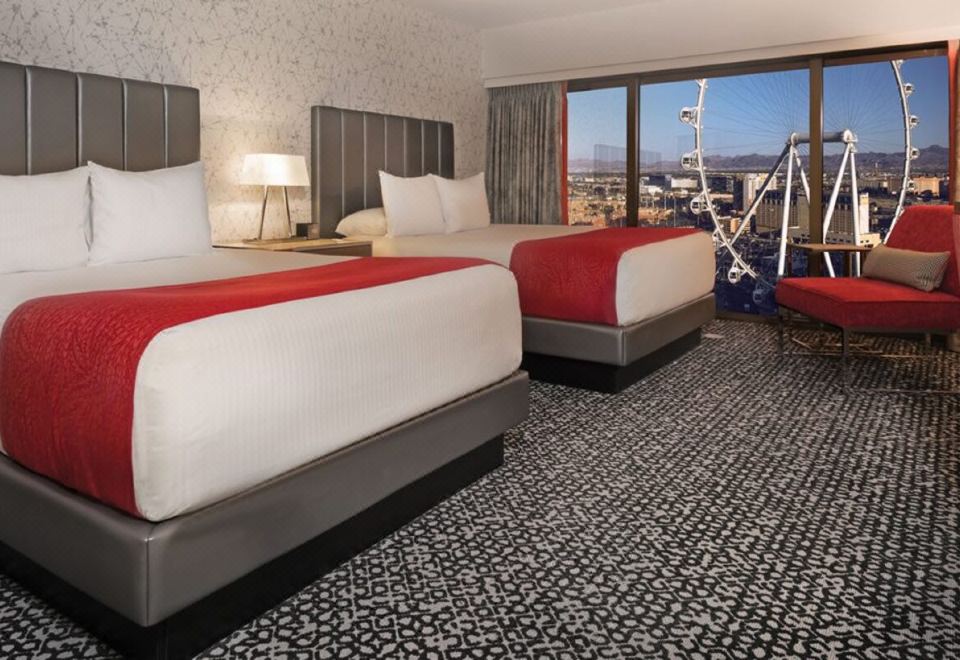 플라밍고 호텔의 야외 수영장 및 정원 지역