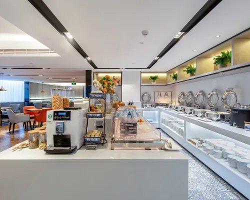 Echarm Hotel (WuZhou QinLouChen WangCheng Plaza) تناول الطعام Photos