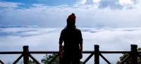 Yue Shan Tea Estate - Mountain view