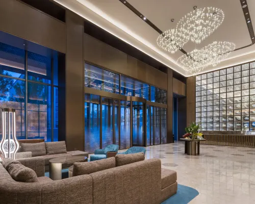 Beijing Houshayu New International Exhibition Center Crystal Orange Hotel Area Publik Photos
