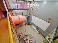 广州彼家公寓 - 大滑梯高级灰粉两房一厅套房