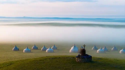 Hulunbuir Yiheula Mongolian Yurt Guesthouse Hotel di New Barag Left Banner