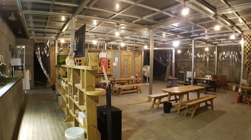 글램핑판의 야외 모습 이미지